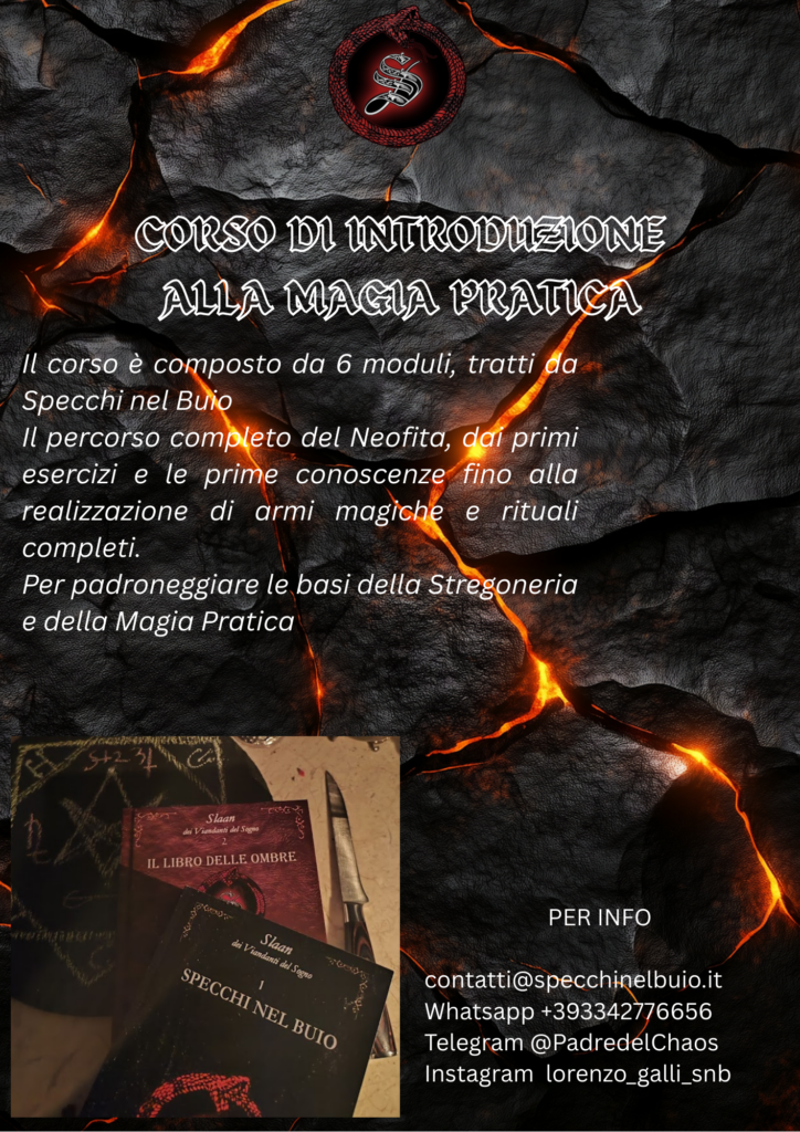 LOCANDINA CORSO DI INTRODUZIONE ALLA MAGIA PRATICA